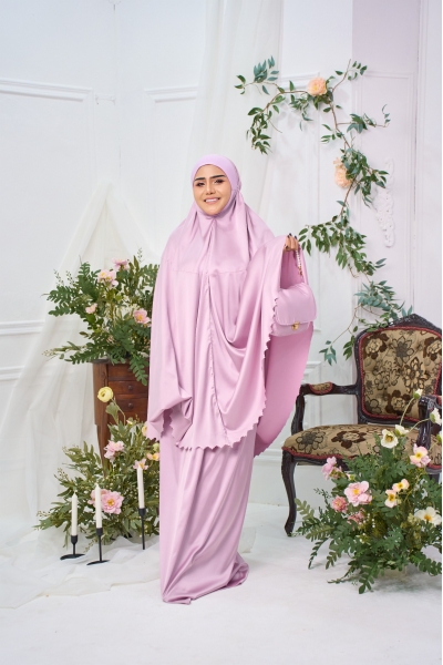 Telekung Rosalinda Orchid Purple